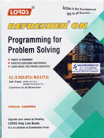 Lords Refresher on Programming for Problem Solving BTech 1st Year PTU (NEW)