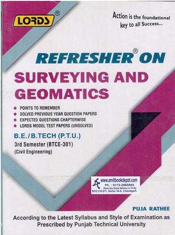 Lords Refresher on Surveying and Geomatics BTech 3rd Sem PTU (NEW)