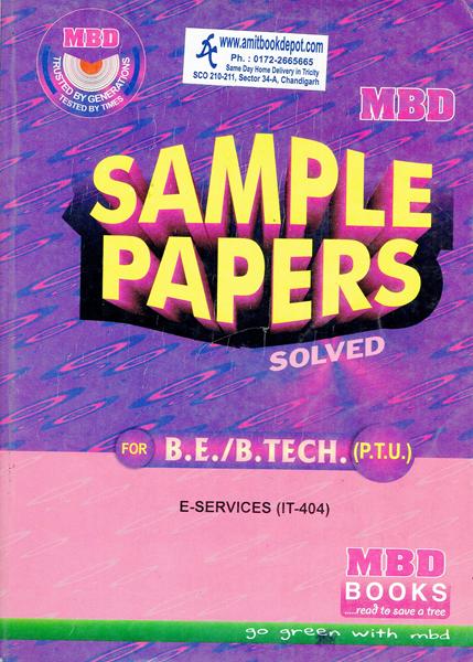 MBD Sample Paper E Service for BE and BTech PTU