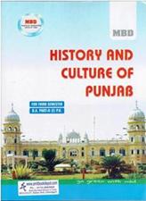 MBD History and Culture of Punjab BA 3rd Semester PU (English)