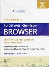 PUCET PG Chemistry Browser 750 Previous Year Questions with 3 Mock Tests