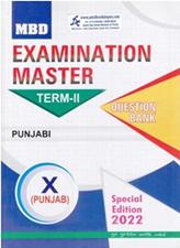MBD Examination Master Punjabi Term 2 for Class 10th Punjab Board