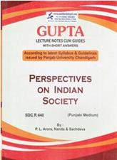 Perspectives on Indian Society for MA Sociology 4th Semester PU Punjabi Medium