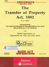 Universal Bare Act The Transfer of Property Act 1882
