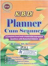 KBD Planner Cum Scanner Bcom 4th Semester PU