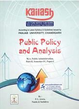 Public Policy and Analysis For M.A Semester 4 Panjab University Chandigarh