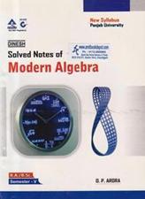 Solved  Notes of Modern Algebra BA and BSc 5th Semester PU
