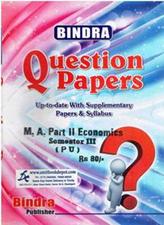 Bindra Question Papers MA Economics 3rd Semester PU