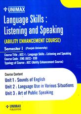 unimax language skills listening and speaking (ability enhancement course) sem 1