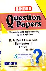 Bindra Question Papers MA Economics 1st Semester PU