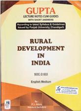 Gupta Rural Development in India for MA Sociology 3rd Sem PU (English Medium)