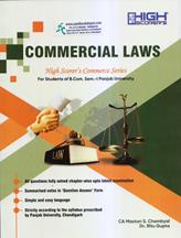 High Scorer Commercial Laws BCom 1st Semester PU Chandigarh